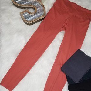 Black Buttery Soft Yoga Band Leggings